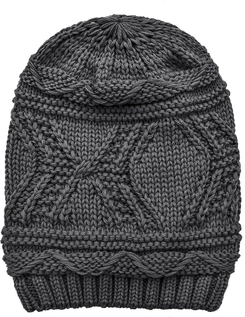 Lilax Knit Slouchy Oversized Soft Warm Winter Beanie Hat - Image 3